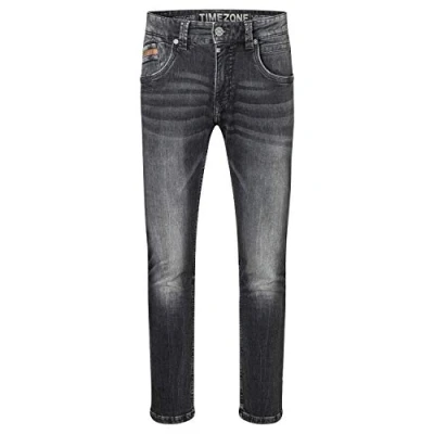 Abbildung von Timezone Herren Slim EdwardTZ Jeans, Black Scrub wash, 34/34