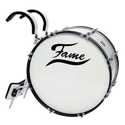 Abbildung von Fame Marching Bass Drum 22&quot;x12&quot;, Hochwertige Materialien, Kraftvoller Klang, Inklusive Tragegestell