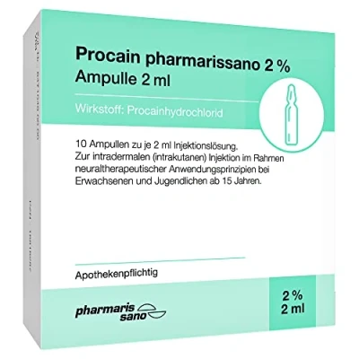 Abbildung von Procain Pharmarissano Ampulle 2% 2ml 10X2 ml