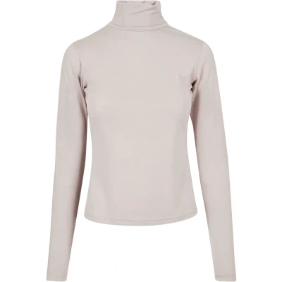 Abbildung von Urban Classics Turtleneck Longsleeve Langarmshirt, Damen, Größe: XS, Warmgrey