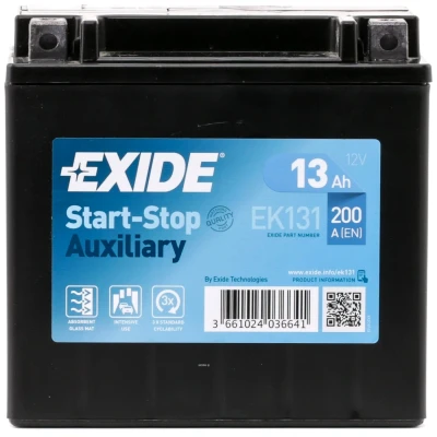Abbildung von EXIDE Start Stop EK131 Batterie 12V 13Ah 200A B0 MERCEDES BENZ: GLK, E Klasse T modell, Limousine, BMW: 5 Touring, X5