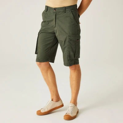Abbildung von Regatta Herren Men&#039;s Shorebay Vintage Look Cargo Shorts Pants, Dark Khaki, 30 cm