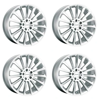 Abbildung von 4x Carmani Felgen Alufelgen 17 Fritz 8,0x18 ET45 5x112 white silver kompatibel mit BMW 1 2 X1 X2