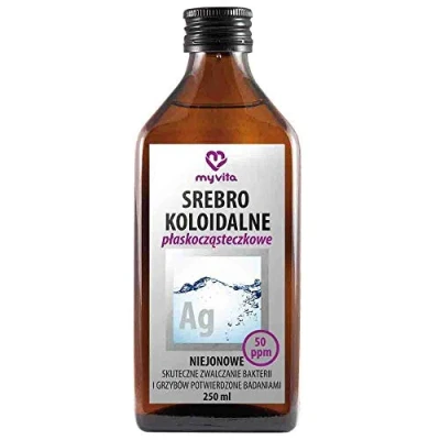 Abbildung von KOLLOIDALES SILBER Ag NICHTIONISCHE FLACHEMOLEKüL 50 ppm 250 ml MyVita