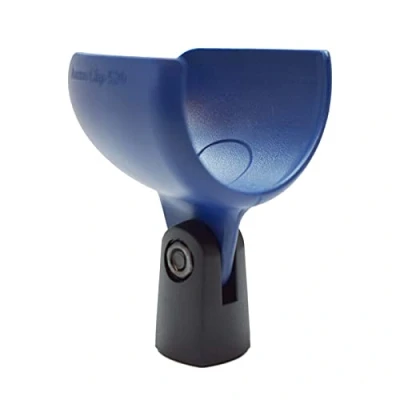 Abbildung von Ammo Clip 520 Bullet Mikrofonhalter kompatibel mit Shure 520DX Green Bullet, Superlux D112/C und anderen ähnlichen Mundharmonika Mikrofonen, Mitternachtsblau