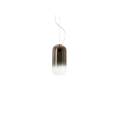 Abbildung von Artemide Gople Mini Hängeleuchte bronze/silber