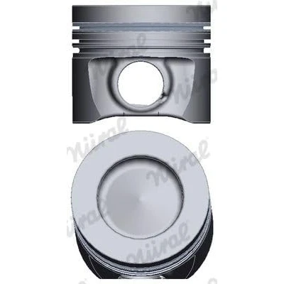Abbildung von NÜRAL 87 443100 10 Kolben 85 mit Kühlkanal, Kolbenringträger, für Trapezpleuel PEUGEOT: 308 II Schrägheck, SW 2, CITROËN: Spacetourer