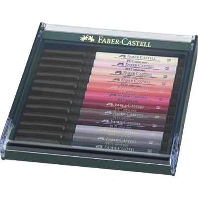 Abbildung von FABER CASTELL 267424 Tuschezeichner Pitt Artist Pen, 12er Packung, Hauttöne