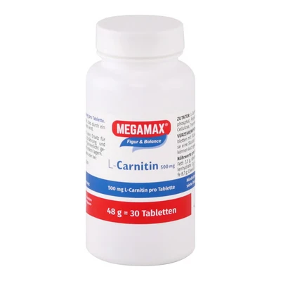 Abbildung von MEGAMAX L Carnitin 500 mg 30 St