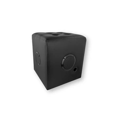 Abbildung von Caliber Bluetooth Lautsprecher Hocker mit eingebauten Box 3 Lautsprechern Komfortabel und elegant Schwarz 5 Stunden Akku