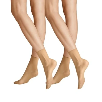 Abbildung von Hudson Damen Söckchen Simply 20 2 Pack Rollrand DEN Skin 35 38