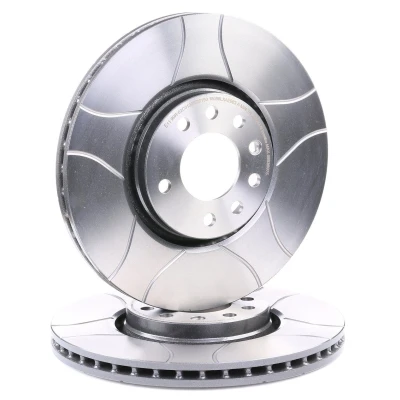 Abbildung von BREMBO MAX LINE 09.9369.75 Bremsscheibe 308 25 5 innenbelüftet, geschlitzt beschichtet OPEL: Astra G Coupe, H GTC, Zafira A, SAAB: 9 Limousine