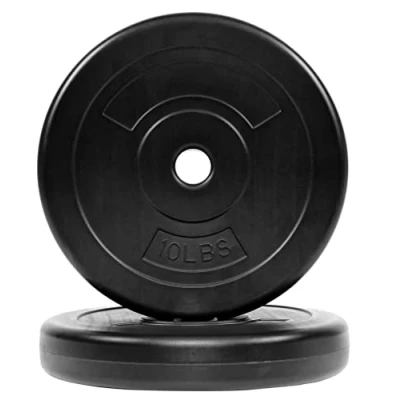 Abbildung von BalanceFrom Vinyl Standard 2,5 cm Hantelscheibe für Krafttraining, Gewichtheben und Crossfit, Paar oder Set mit Langhantel