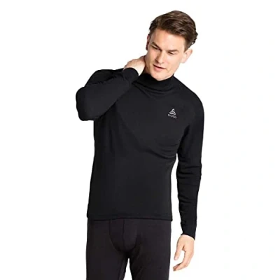 Abbildung von ODLO BL TOP Turtle NECK L/S Active WARM ECO Langarmshirt black, Herren, Größe: 46/48, Black