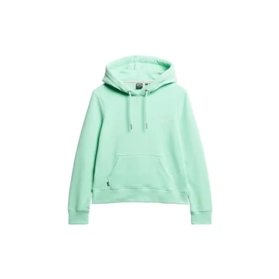 Abbildung von Superdry Essential LOGO Kapuzenpullover, Damen, Größe: 36, Beach glass green