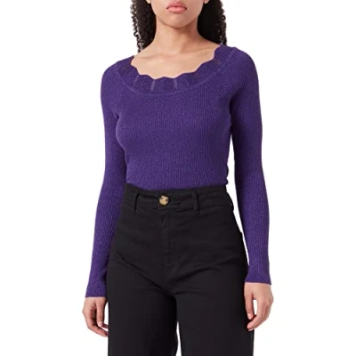 Abbildung von ICHI Damen IHMOPAZ LS2 Pullover, 193750/Violet Indigo, XL