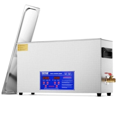 Abbildung von VEVOR 10 L Ultraschallreiniger Ultraschall Reinigungsgerät 300 W professionelle Reinigungsmaschine mit Timer und Heizung, 40kHz digitaler Korb