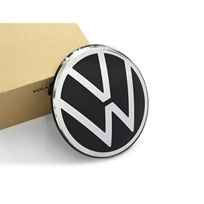 Abbildung von Volkswagen 2GM853601EDPJ Emblem Kühlergrill Logo Zeichen, schwarz verchromt glänzend, ab Modelljahr 2021, nur mit Front Assist