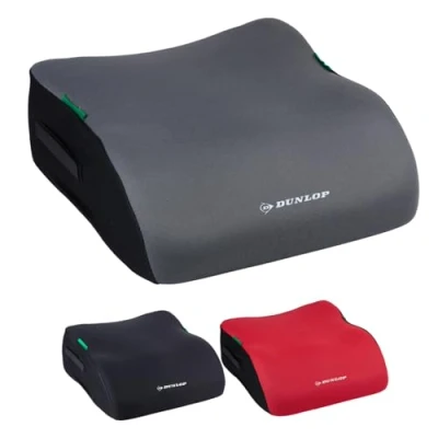 Abbildung von Dunlop Sitzerhöhung Auto Kinder Grau Kindersitzerhöhung ECE R129 Ergonomischer Kindersitz Ab 3 Jahre Kinderautositz Mit Waschbarem Bezug Sitzkissen Für 135 150 cm