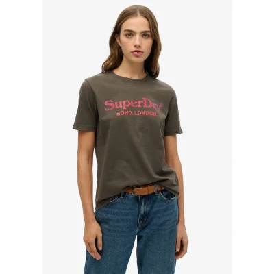 Abbildung von Superdry Kurzarmshirt VENUE METALLIC RELAXED TEE