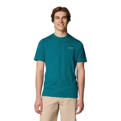 Abbildung von Columbia Men&#039;s North Cascades Short Sleeve Tee, T Shirt, River Blue/CSC Box Logo, XXL