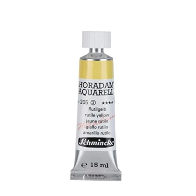 Abbildung von Schmincke HORADAM® AQUARELL feinste Künstler Aquarellfarben, Rutilgelb 15 ml