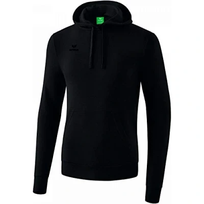 Abbildung von Erima Kinder Basic Kapuzen Sweatshirt, schwarz, 128