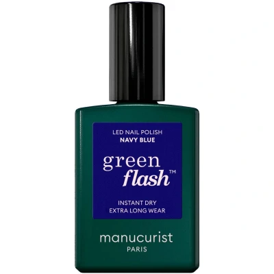 Abbildung von Manucurist Green Flash Led nagellack navy Blue (15ml)