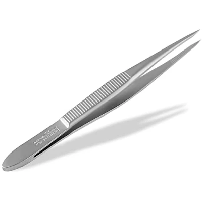 Abbildung von Solinger Zupfpinzette Pinzette aus Rostfreiem Edelstahl Made in Germany Haarzupfpinzette Augenbrauenpinzette zur Gesichtspflege Beauty Haarentfernung für Damen und Herren (Spitz)