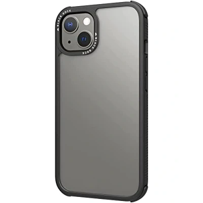Abbildung von Black Rock Hülle Robust Transparent Case Passend für Apple iPhone 13 I Handyhülle Transparent, Durchsichtig, Clear (Schwarz)