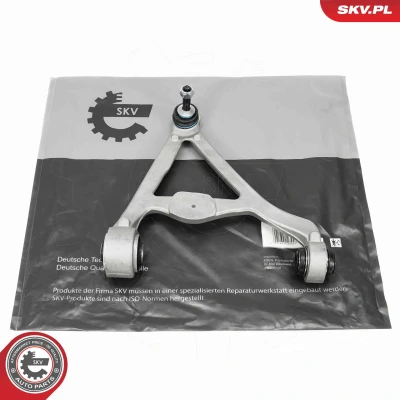 Abbildung von ESEN SKV 69SKV389 Querlenker mit Gummilager, Kugelgelenken, ohne Lager Hinterachse oben, links Aluminium 12,1mm JAGUAR: S Type