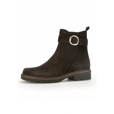 Abbildung von Gabor Damen Chelsea Boots, Frauen Stiefeletten,Wechselfußbett,Best Fitting,gefüttert,Stiefel,Bootee,Booties,ENGL.Brown/Gold,40.5 EU / 7 UK