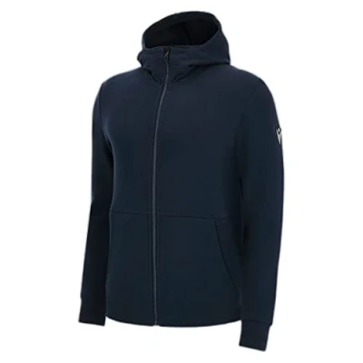 Abbildung von Macron Herren Athleisure FCC Fargo Full Length Zip Hoodie Deep Blue Man Sweatshirt mit Reißverschluss, blau, L