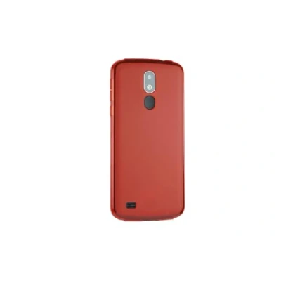 Abbildung von caseroxx Schutz Hülle TPU kompatibel mit Beafon M7 Premium / Lite Premium, Gummi Handy Tasche rot
