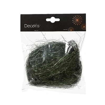 Abbildung von Lametta pvc l5b15h15 cm tannengrün Weihnachten Decoris