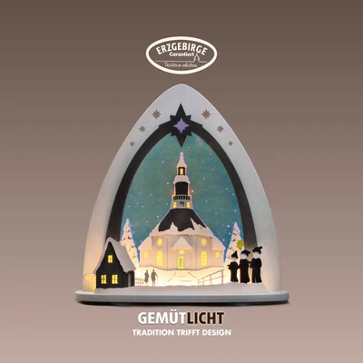 Abbildung von Weigla Lichterbogen &quot;Seiffener Kirche, Weihnachtsdeko&quot;, in 3D Optik
