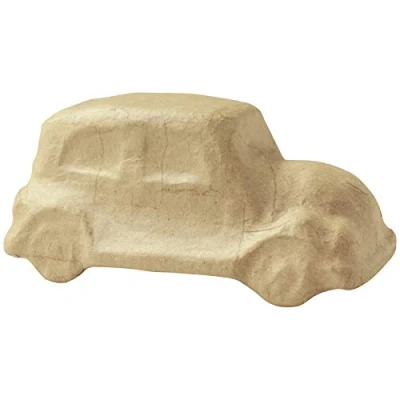 Abbildung von Décopatch SA210C Auto (aus Pappmaché, 14,5 x 7,2 7 cm, zu Personalisieren) 1 Stück natur