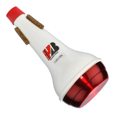 Abbildung von Humes &amp; Berg 231 Stonelined Übungs Dämpfer/Mute für Flügelhorn (Aluminium), Rot/Weiß