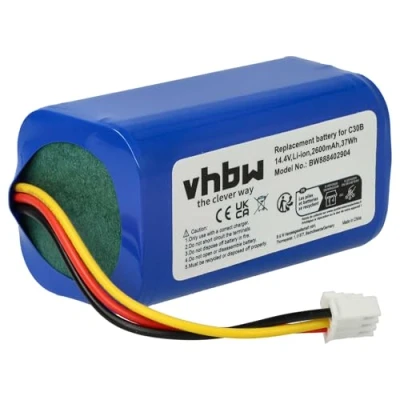 Abbildung von vhbw Akku kompatibel mit Liectroux C30B, C30B 2D Staubsauger (2600mAh, 14,4V, Li Ion)