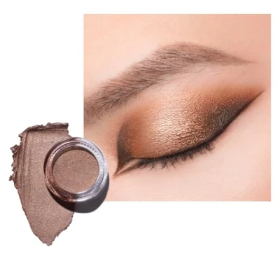 Abbildung von Oulac Glitzer Lidschatten Gold, Hochpigmentierter Feine Textur, Wasserfest &amp; Langlebig, Metallisch schimmernde Finish, Verblendbar Faltenfreies Augen Makeup, Vegan 06g (22) Hazelnut Latte