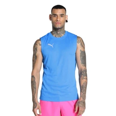 Abbildung von Puma Teamfinal TANK Top, Herren, Größe: XXL, Dunkelblausilber