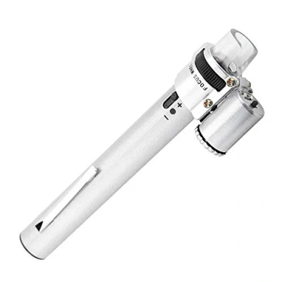 Abbildung von 100 x Mini Mikroskop, 100X Tragbarer Stift Typ Mikroskop mit LED Pocket Microscope Magnifier Built in Light Fokus verstellbar für Diamond Jewelry