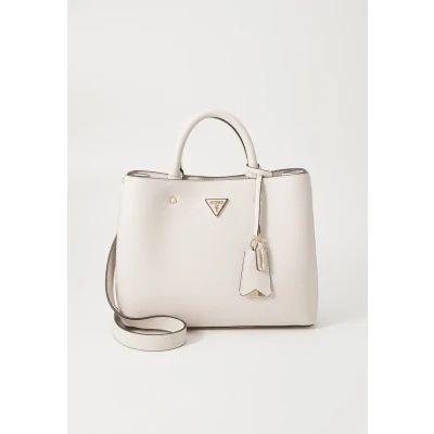 Abbildung von Guess Meridian Girlfriend Satchel Handtasche, Damen, Größe: One Size, Ivory