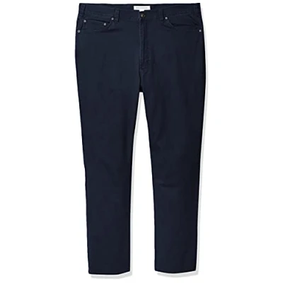 Abbildung von Amazon Essentials Herren 5 Pocket Stretch Twillhose, Gerade Geschnitten, Marineblau, 31W / 34L