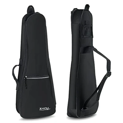 Abbildung von Rocktile Tasche für Konzertukulele (Ukulele Gigbag, Tragetasche, Ukulelentasche, weiche Polsterung, reißfestes und wasserabweisendes Aussenmaterial)