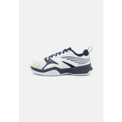 Abbildung von K SWISS Speedex HB Tennisschuh für Sandplätze, Herren, Größe: 43, White/peacoat/lime green Leder und textil