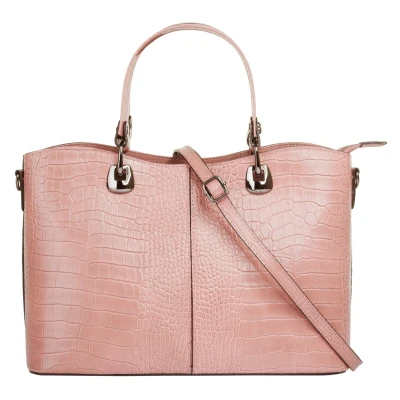 Abbildung von Cluty Henkeltasche, echt Leder, Made in Italy