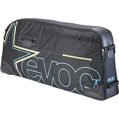 Abbildung von EVOC BMX TRAVEL BAG Fahrrad Transporttasche, Fahrradkoffer (Fahrradabdeckung für 20&quot; BMX, Größe: 320l, leichtlaufende austauschbare SKATE ROLLEN, Laufradtasche mit separatem Laufradfach), Schwarz