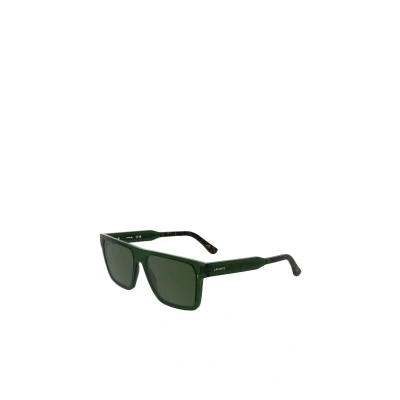 Abbildung von Lacoste Herren L6059S 301 Gläser SONNENBRILLEN Bio Injekt Grün Quadratisch Normal
