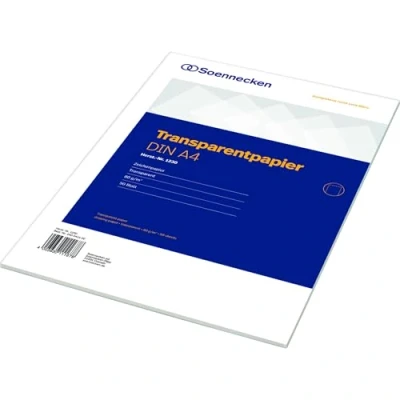 Abbildung von Soennecken Transparentpapier 1230 DIN A4 80g 50 Blatt